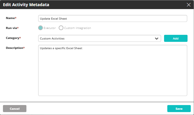 Edit Activity Metadata